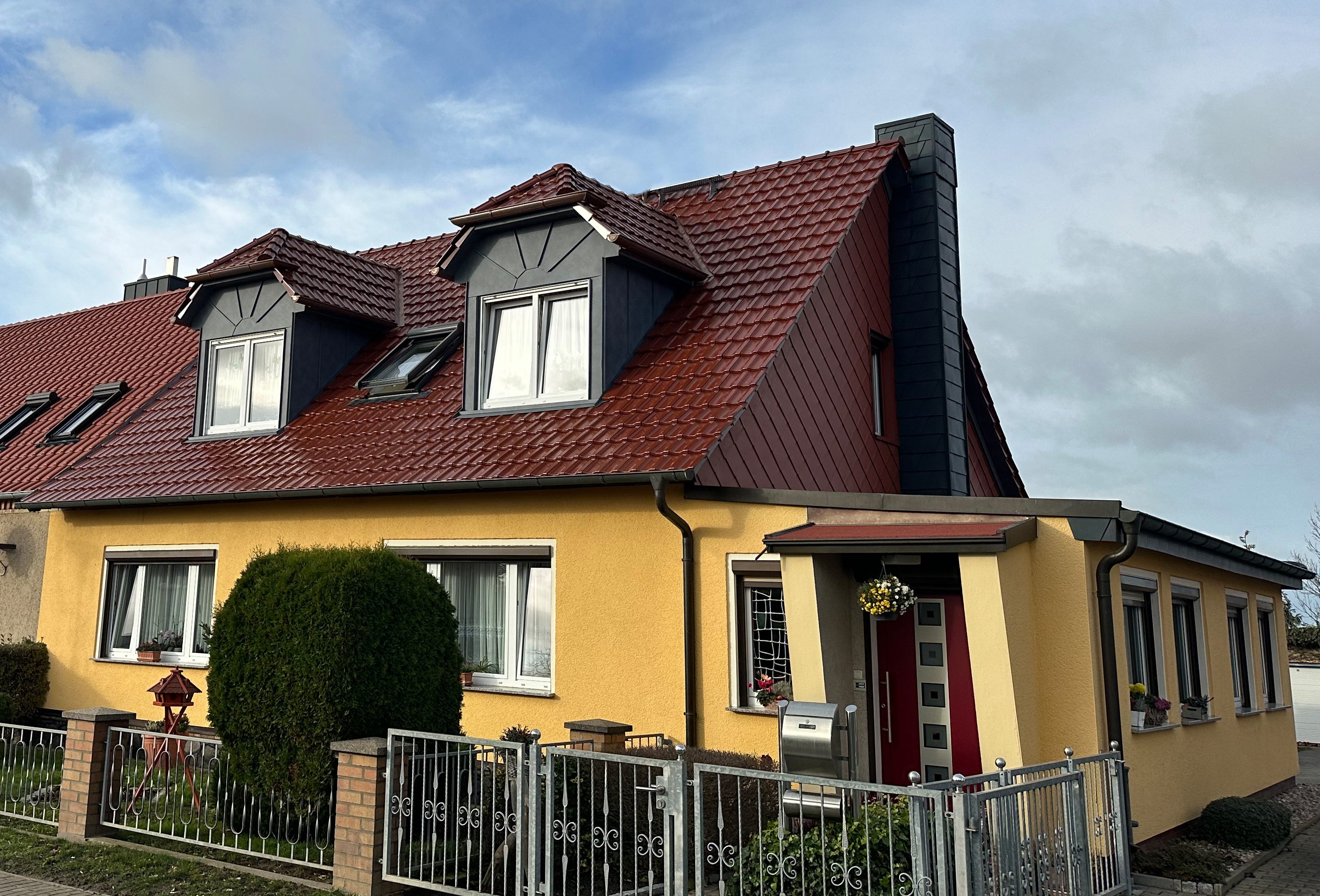 Neueindeckung mit Braas Tonziegel